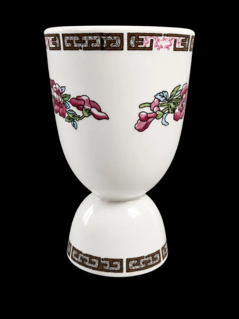 Vintage Royal Doulton Hotelware England Floral Egg Cups Set Of 3